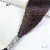 JSNME Bulk Human Hair Extensions 100% Real Human Hair Extension Straight 50g Black Brown Blonde 613 Color For Salon 14"-26" Inch Khamik Shop Online
