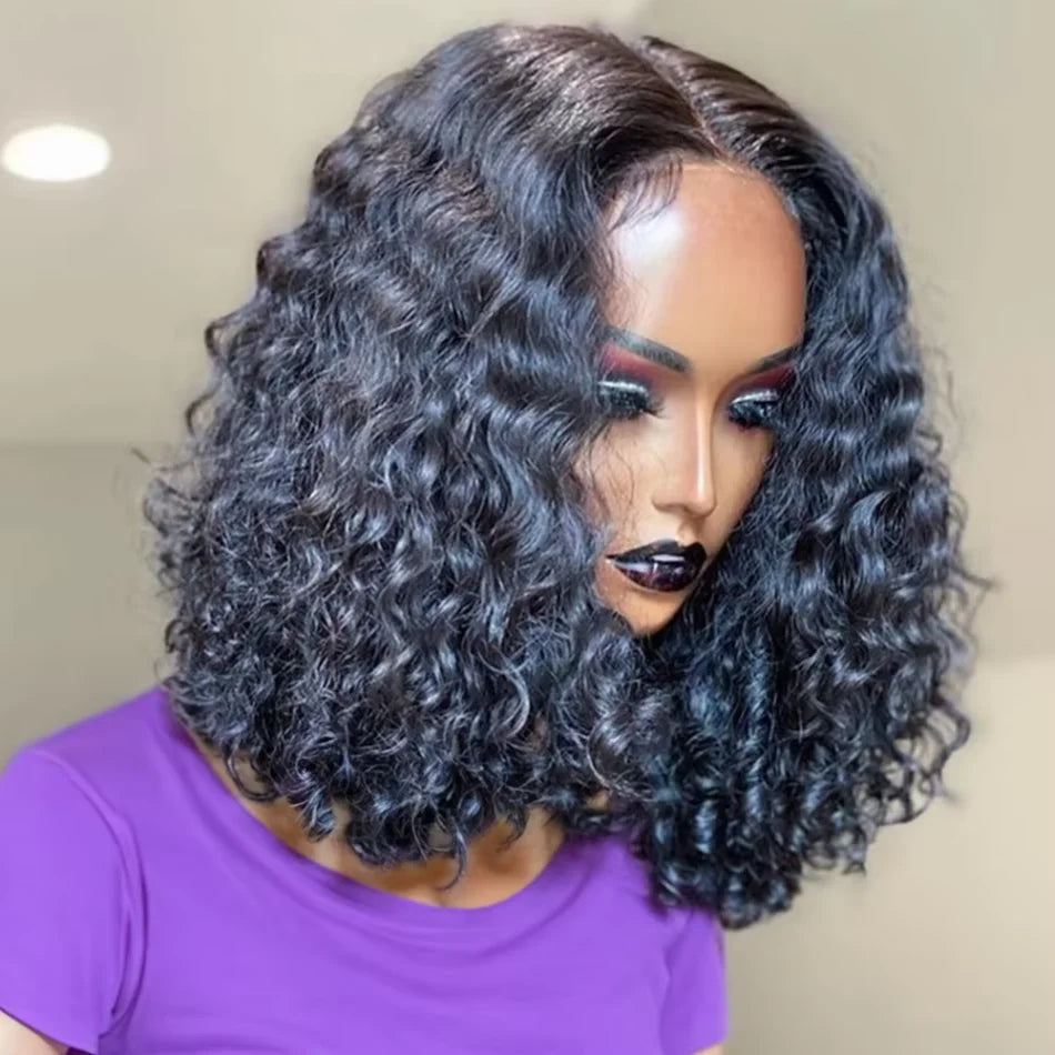 Highlight Honey Blonde Wear And Go Glueless Bob Wig Human Hair Curly Deep Wave Ombre Brown 5X5 Hd Lace Closure Wig 250 Density Khamik Shop Online