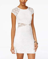 Bcx Juniors Illusion Lace Bodycon Dress Amber Chrysippus