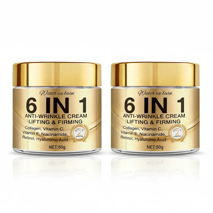6-In-1 Anti-Wrinkle Cream. Lifts Firms Smooths Moisturizes. Collagen Vitamin C E Niacinamide Retinol Hyaluronic Acid. 50g Khamik Shop Online