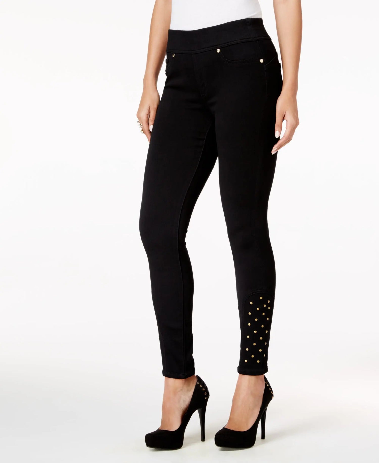 Thalia Sodi Studded Ankle Pants Amber Chrysippus
