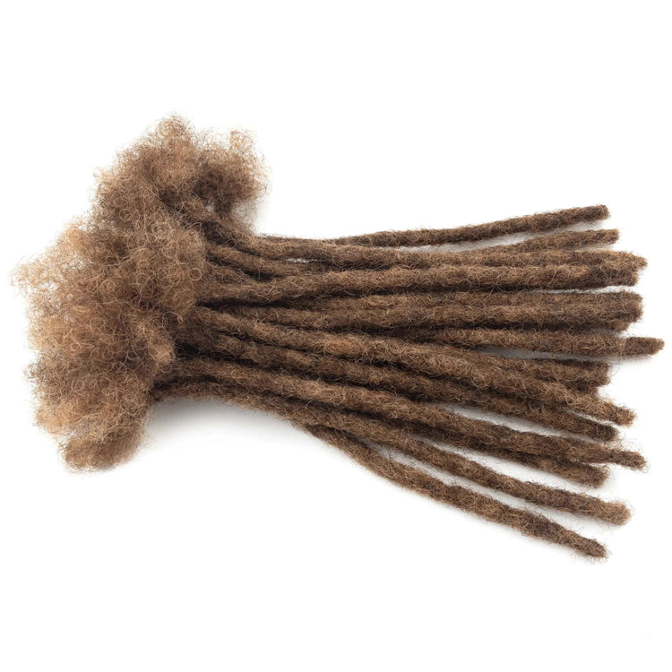 20strands/pack M4&30 Human Hair Dreadlocks Extensions Full Handmade 0.6 cm Thickness 100% Real Hair Locs Extensions for Kids Khamik Shop Online
