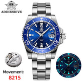 ADDIESDIVE New Diving Gift Watch Men 8215 Automatic Sapphire AR Coated Glass Ceramic Bezel Waterproof 200m Luminous Stainless St Khamik Shop Online