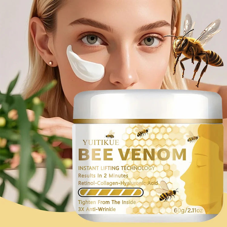YUITIKUE Bee Venom Face Cream 60g with Retinol Collagen & Hyaluronic Acid 2-Minute Lifting Skin Care Khamik Shop Online