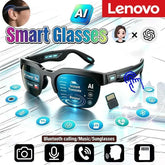 Lenovo HOT BT Audio Bone-Conduction Smart Glasses 150+ Language Real-Time Translation Music Glasses for Men Women Sports Running Khamik Shop Online