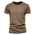 100% Cotton Men T-shirt Casual Soft Fitness Summer Thin T-shirts Men&