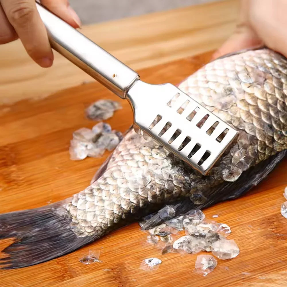 STLL Stainless Steel Fish Scale Remover Cleaner Kitchen Fish Scaler Fish  Graters Kitchen Gadgets Khamik Shop Online
