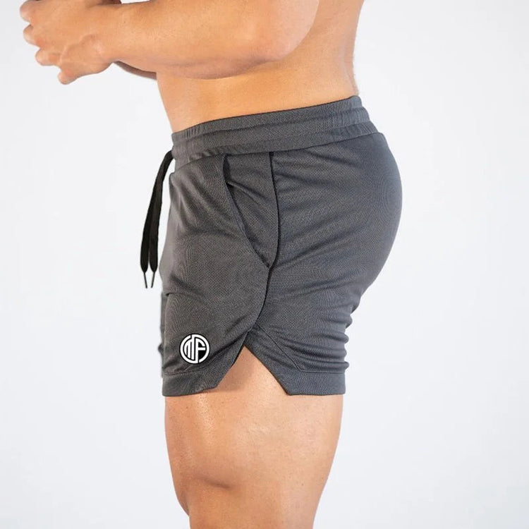 Professional Bodybuilding running shorts men mesh quick-drying breathable sport homme fitness workout Slim fit gym shorts male Khamik Shop Online
