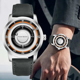 FOXBOX Magnetic Driven Watch Fashion Waterproof Quartz Wristwatch Rolling Steel Ball Pointer Sports Watches Military Clock+Box Khamik Shop Online