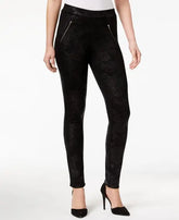 Style & Co Zip Pocket Coated Leggings Amber Chrysippus