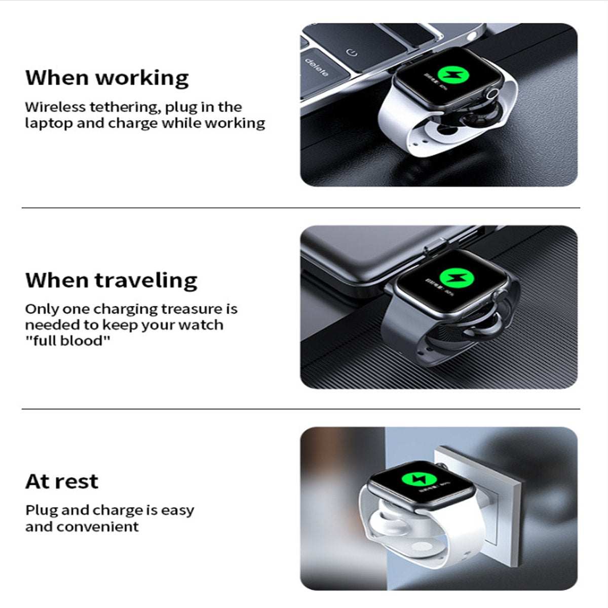 Apple iWatch USB Charger | Portable Salmon Lucky