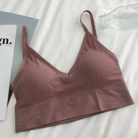 Women Sexy Crop Tops Bra Tube Top Female Streetwear Sleeveless Seamless Sports Bra Crop Camis Top Tee Bandeau Top Basic Tank Khamik Shop Online