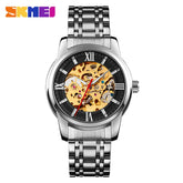 Fully Automatic Mechanical Watch Men Stainless Steel Circular Single Folding Buckle Metal Hollow Spiral Watch Reloj Hombre Khamik Shop Online