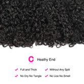 12A Pixie Curls Bundles Bouncy Afro Kinky Curly Hair 3 Bundles Deal Human Hair Weave Extension Natural Color Bundles for Women Khamik Shop Online