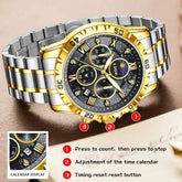 LIGE Top Brand Luxury Quartz Man Watch Casual Sport Waterproof Stainless Luminous Chronograph 24H Moon Phase Watches for Men+Box Khamik Shop Online