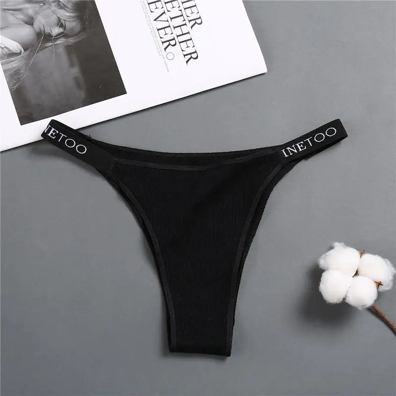 Women'S Panties Cotton Briefs Female Underpants Sexy Panties Thong Pantys Solid Color Intimates Lingerie Women Underwear