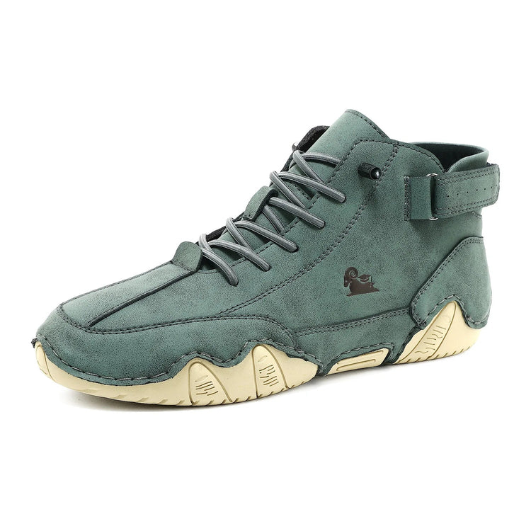 New 2026 Handmade Men Boots Design Sneakers Man Outdoor Casual Leather Woman Shoes Ankle Boots Fall Breathable Hot Sale F7001 Khamik Shop Online