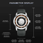 FOXBOX Magnetic Driven Watch Fashion Waterproof Quartz Wristwatch Rolling Steel Ball Pointer Sports Watches Military Clock+Box Khamik Shop Online