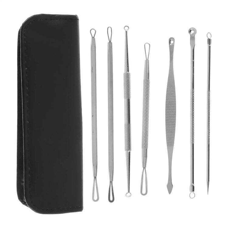 Professional Pimple Extractor Tool Kit Acne Removal Comedone Blackhead Remover Skin Care Beauty Face Tools Silver Tone Khamik Shop Online