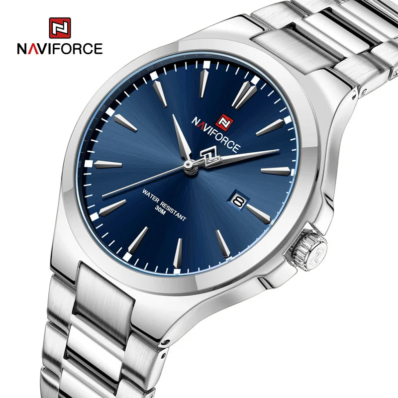 Original Design Fashion Men'S Watches Stainless Steel Simple Calendar Male Waterproof Wristwatches Relogio Masculino