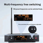 Professional Grade Stage Wireless In Ear Monitoring System With UHF mono mono Frequency,For Stage/Band/Drummer/Small Concert ﻿ Khamik Shop Online
