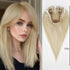 12 Inch Light Brown Ombre Middle Part Lace Front Topper 100% Remy Human Hair Topper Hair Pieces with Clips Extensions for Women Khamik Shop Online
