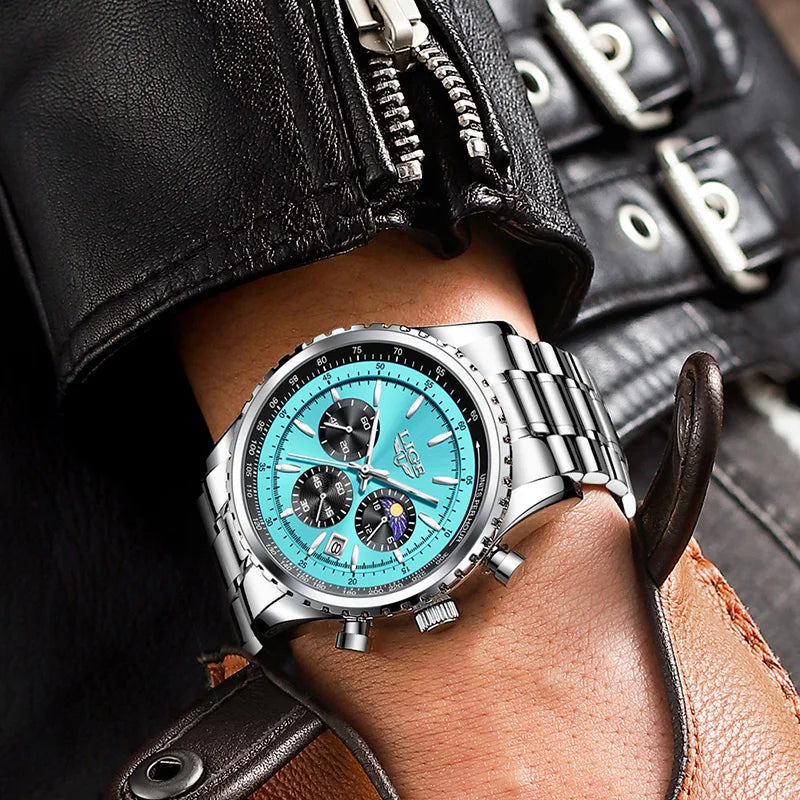 2025  Top Brand Luxury New Men Watch Quartz Man Watches Waterproof Luminous Watch for Men Date Chronograph Sport Wristwatch