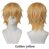 10-Inch Short Straight Hair Suitable For Both Men And Women, Cosplay Synthetic Hair Anime Role-Play Halloween Party Upturned Wig Khamik Shop Online