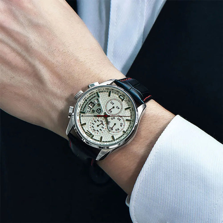 PAGANI DESIGN New PD-3306 Chronograph Men Watch Top Brand Classic Leather Waterproof Quartz Wristwatch for Man Gift Reloj Hombre Khamik Shop Online