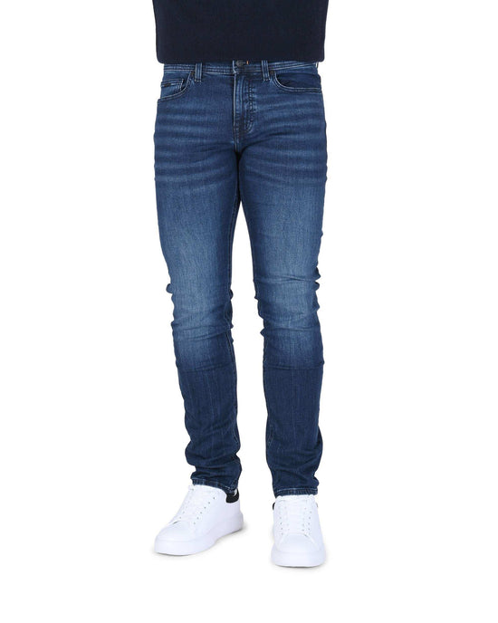 Jean homme Boss by Hugo Boss bleu moyen 99% coton 1% élasthanne modèle 50481352 420