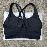 Solid Color Soft Cross Back Women Fitness Bra Tights Yoga Vest High Strength Shockproof Gym Sports Top Push Up With Chest Pad Khamik Shop Online