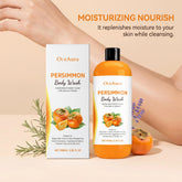OceAura Fresh Persimmon Shower Gel Gentle Deep Cleansing Skin Barrier Protection Repair Long-Lasting Citrus Fruity Scent Mild Moisturizing Body Wash Khamik Shop Online