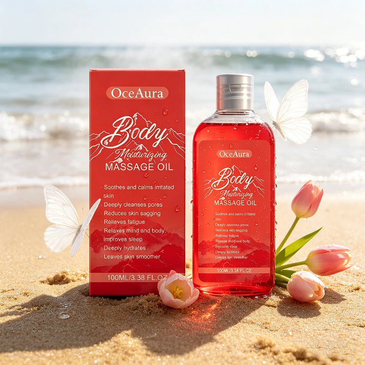 OceAura Collagen Body Oil Relax Muscles Anti Sagging Firm Skin Elasticity Boost Relieves Fatigue Moisturizing Body Massage Oil Khamik Shop Online