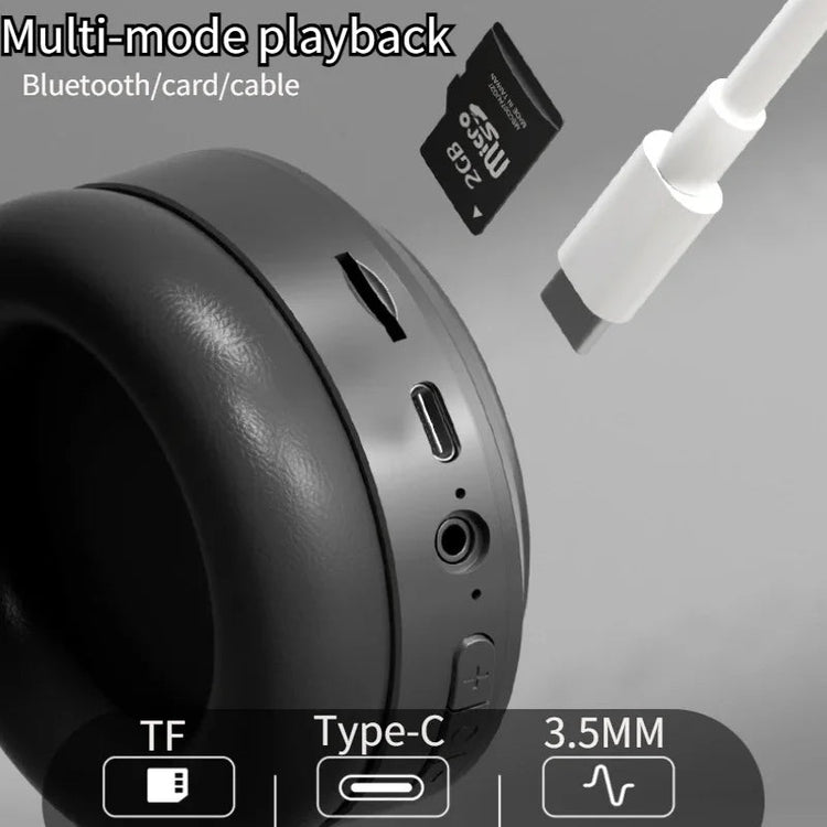 Over Ear HIFI Stereo M5 Headsets Wireless Bluetooth 5.3 Headphones Sports Gaming Earphones Support TF/AUX noise reduction Khamik Shop Online