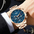 LIGE Luxury Fashion Quartz Man Watch Classic Business Auto Date Gentlemen Steel Band Moon Phase Waterproof Watches for Men Male Khamik Shop Online