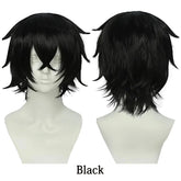 10-Inch Short Straight Hair Suitable For Both Men And Women, Cosplay Synthetic Hair Anime Role-Play Halloween Party Upturned Wig Khamik Shop Online
