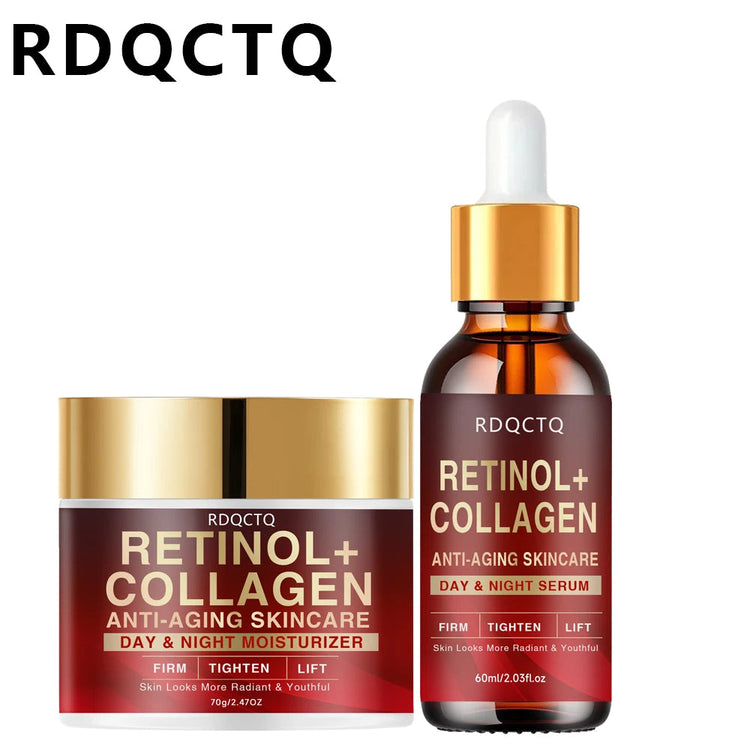 Retinol Collagen Anti-Aging Day Night Serum - Firming Lifting Facial Essence for Youthful Radiance Skin Care Formula with Hydrat Khamik Shop Online