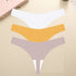 3PCS/SET Sexy G-String Underwear Female T-back Intimates Lingerie Seamless Low Waist Underpants 10 Color Lady Bikini Panty XS-XL Khamik Shop Online