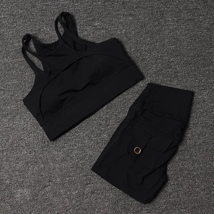 Fitness Shorts Yoga Sets Women&