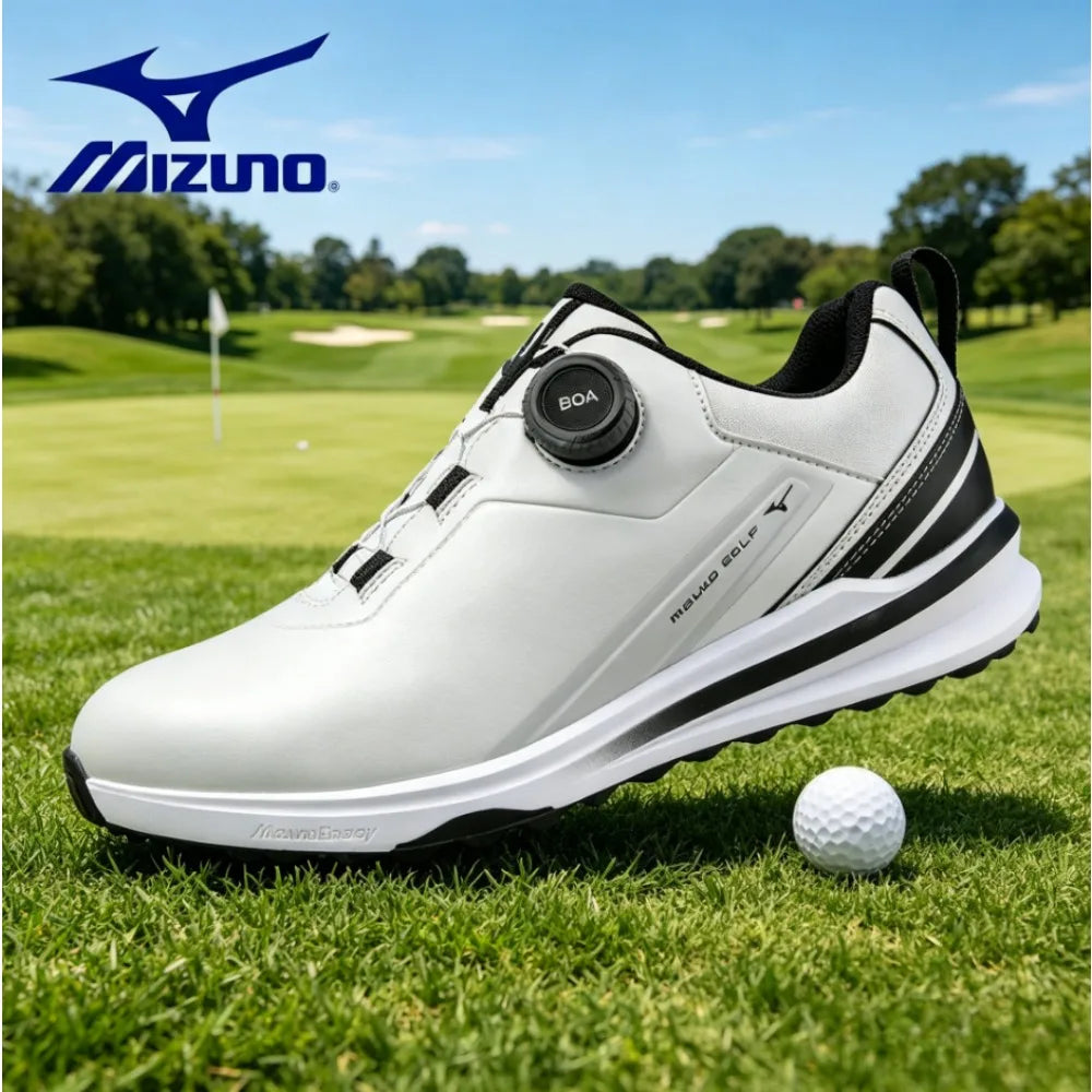2026 New Mizuno Golf Shoes Mens BOA Closure Spikeless Trainers Anti-Slip Comfortable Athletic Outdoor Sports Sneakers 51GM265101 Khamik Shop Online
