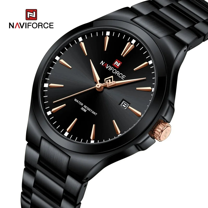 Original Design Fashion Men'S Watches Stainless Steel Simple Calendar Male Waterproof Wristwatches Relogio Masculino
