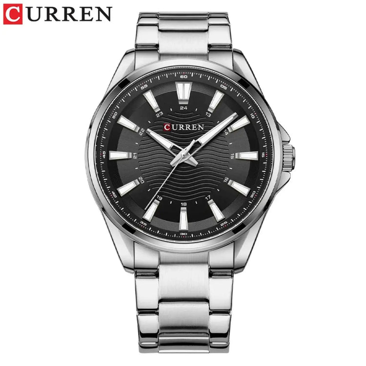 CURREN Classic Simple Stainless Steel Quartz Wristwatches Fashion Brand Men&