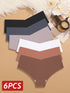6PCS Women Seamless Panties Ice Silk Ultra Thin Briefs Sexy V Waist Underwear Female Breathable Lingerie Low Rise Underpants Khamik Shop Online