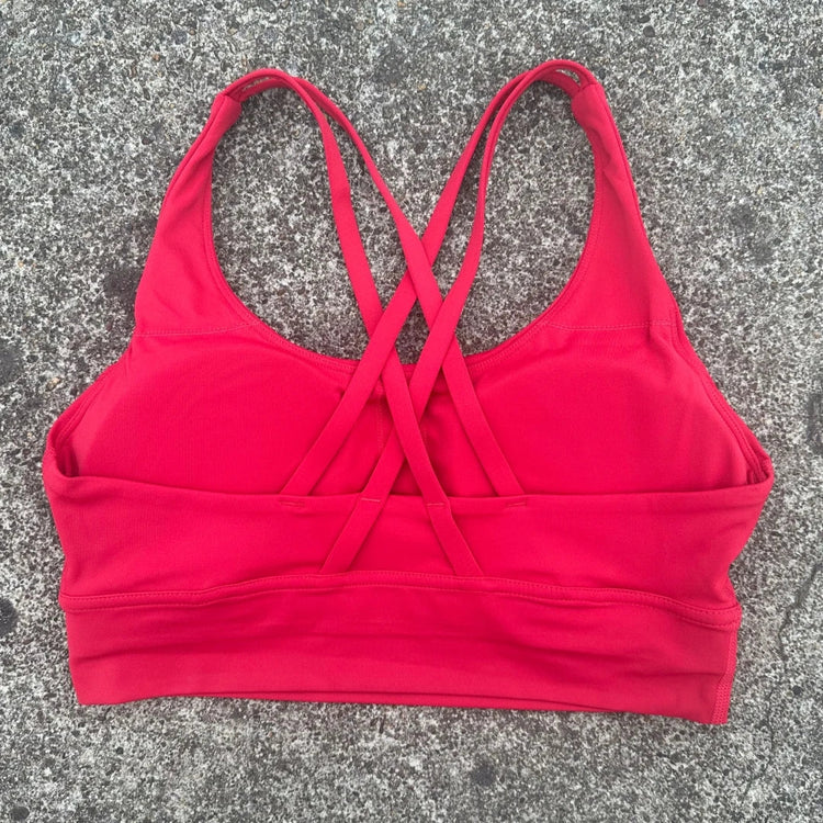 Solid Color Soft Cross Back Women Fitness Bra Tights Yoga Vest High Strength Shockproof Gym Sports Top Push Up With Chest Pad Khamik Shop Online