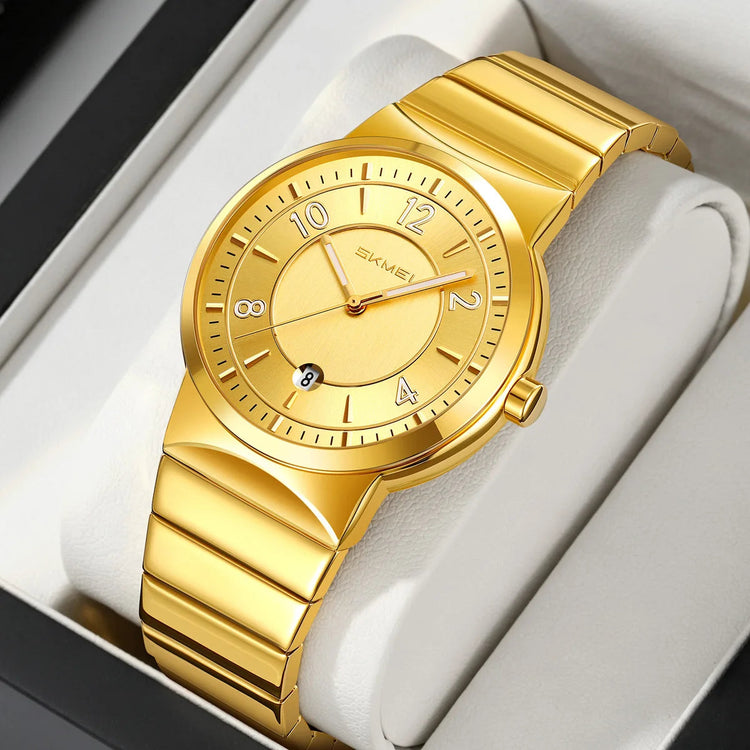9401 Luxury Mens Steel Band Watch Original Business Quartz Wristwatch Waterproof Watches for Man Clock Reloj Hombre 2026 Khamik Shop Online