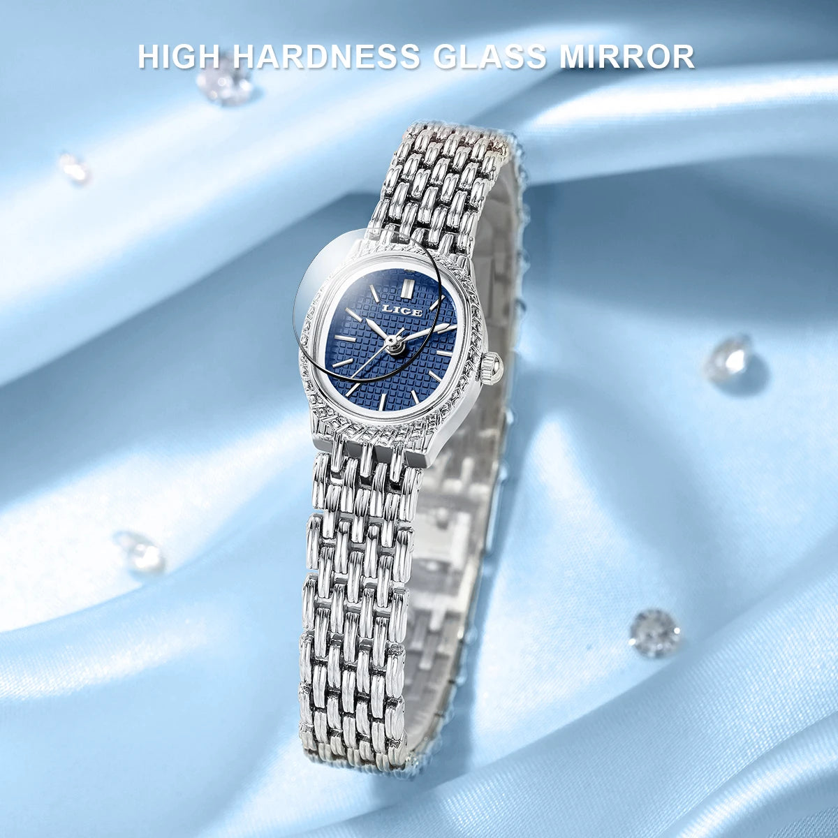 LIGE Fashion Luxury Quartz Woman Watch Elegant Classic Simple Dial Waterproof Stainless Ladies Watches for Women Reloj Mujer+Box Khamik Shop Online