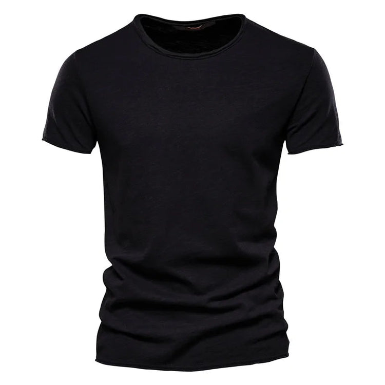 100% Cotton Men T-shirt Casual Soft Fitness Summer Thin T-shirts Men&