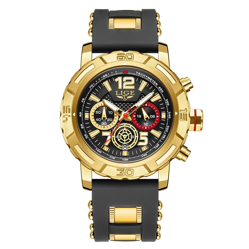 Fashion Luxury Watch for Men Top Brand Big Dial Waterproof Quartz Men'S Watches Stainless Band Calendar Clocks Wristwatches