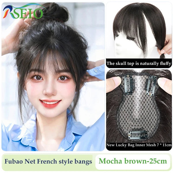 RSEIO Hair Toppers 7x11cm Women Topper Hair Natural Hair Wig 100% Human Hair Clip In Hair Extension For Women Khamik Shop Online