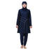 H1029 Muslim Women Fullcoverage  Long Sleeves Cover Up Burkinis Three Pieces Plus Size Swimwear Suits Khamik Shop Online